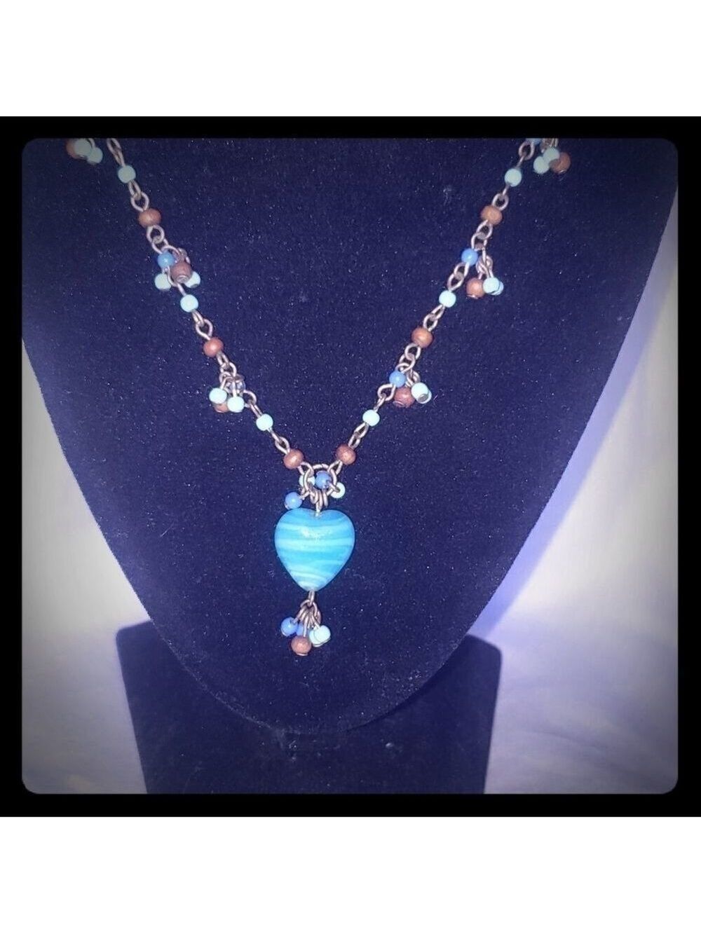 Turquoise Heart Pendant Necklace